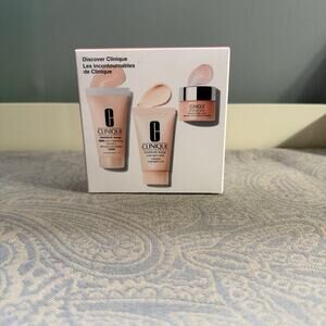 NIB Clinique Moisture Surge 3Pc Travel Size Set-Moisturizer, Mask, All About Eye